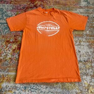 Vintage 70s From Jumpstreet Graphic T-Shirt L Hanes Beefy-T USA Made‎ Orange